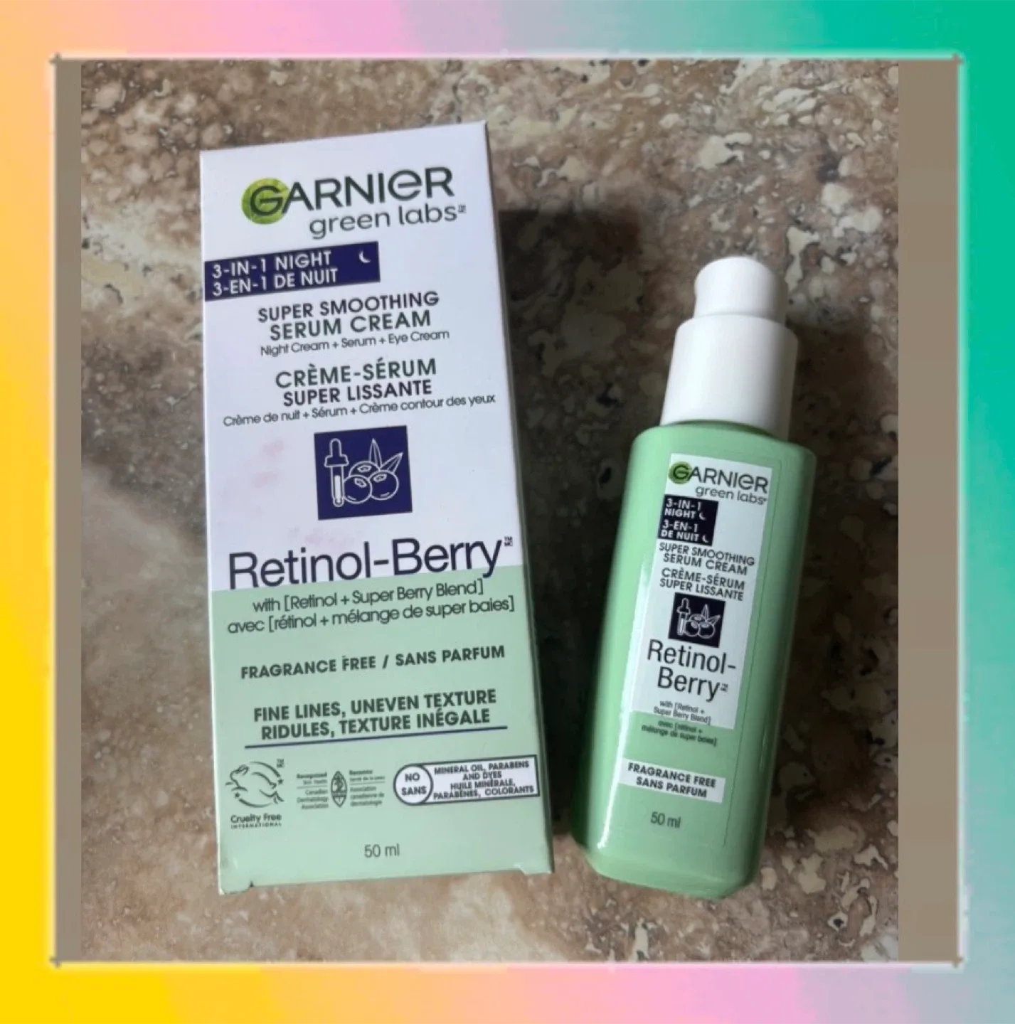 Garnier 3 in 1 Night Serum Cream 50mL thumbnail