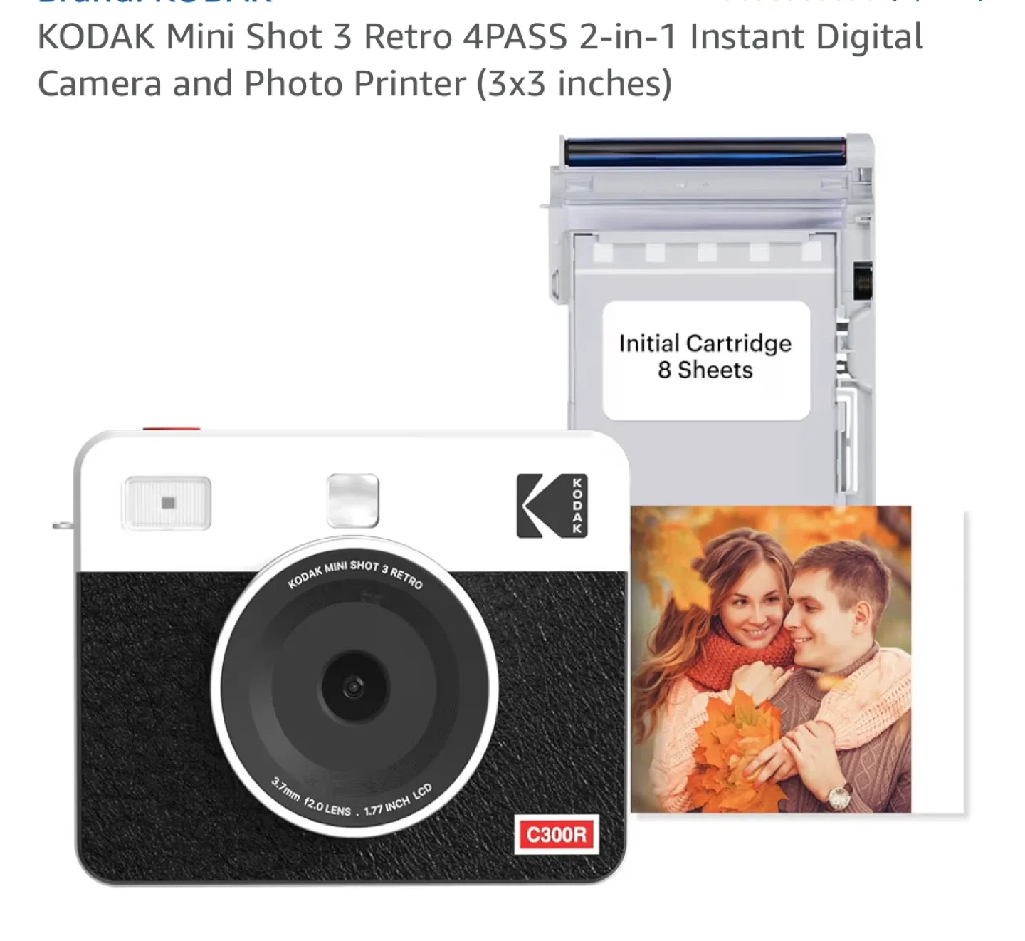 Kodak Mini Shot 3 Retro 4PASS Instant Camera & Printer