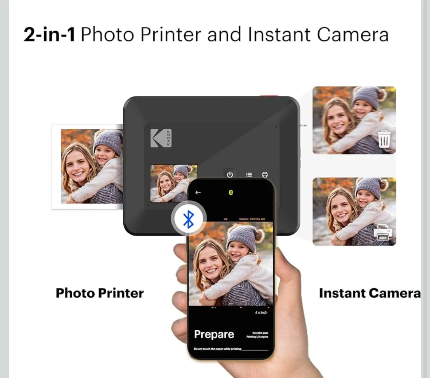 Kodak Mini Shot 3 Retro 4PASS Instant Camera & Printer image indicator(4)