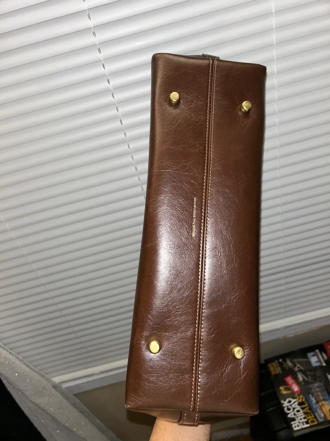 Coach Dark Brown Leather Shoulder Bag M2482 image indicator(4)