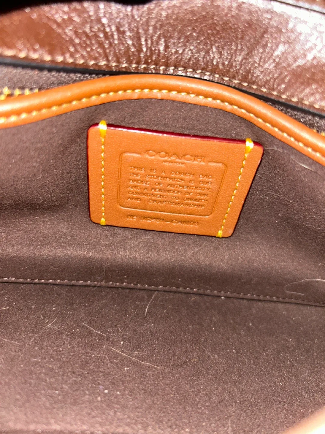 Coach Dark Brown Leather Shoulder Bag M2482 image indicator(5)