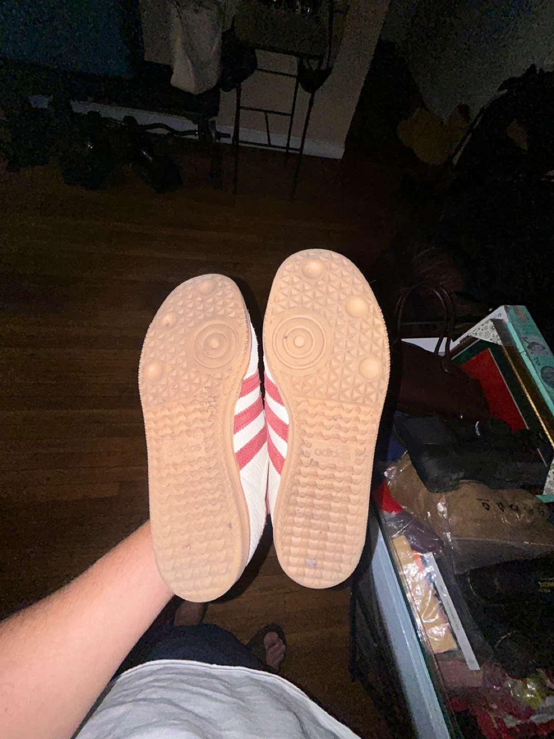 Adidas Samba White/Red, Size 8.5 - photo 3