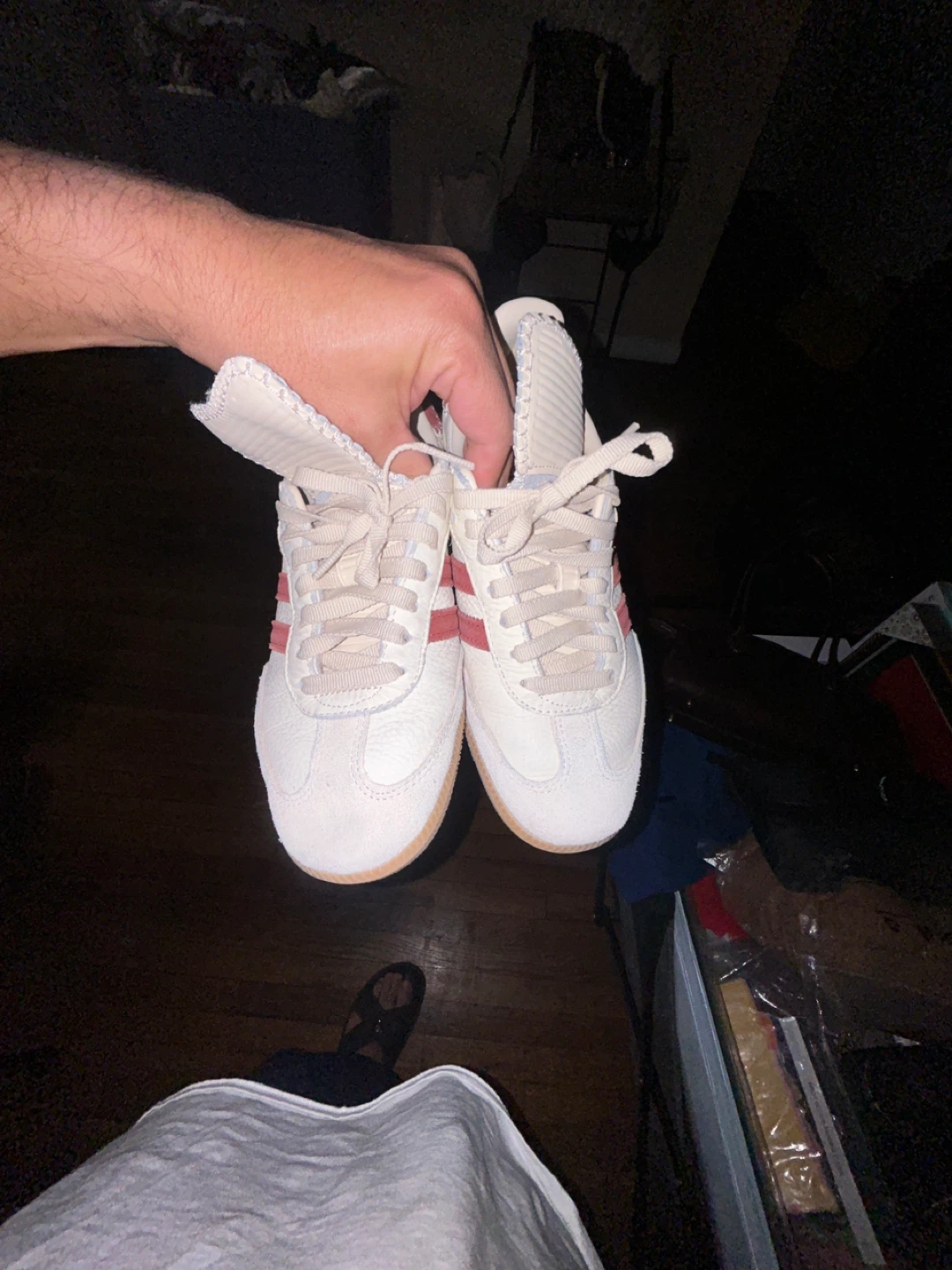 Adidas Samba White/Red, Size 8.5 - photo 2