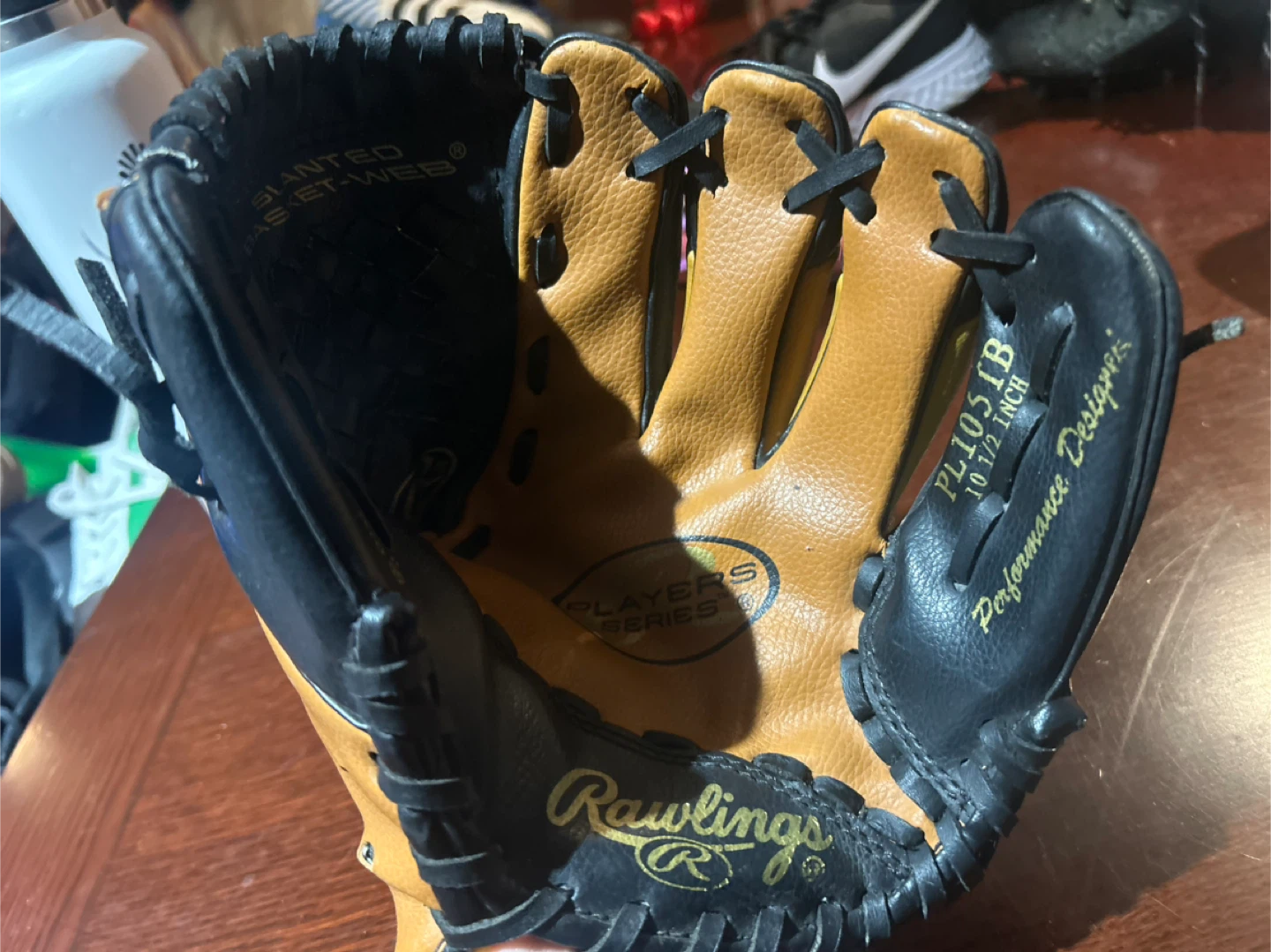 Used Kids 10.5 " Rawlings PL1051B Baseball Glove 10 1/2 inch - photo 2