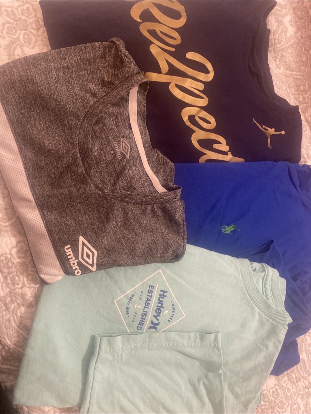 Assorted T-Shirts LOT: Umbro, Hurley, Ralph Lauren