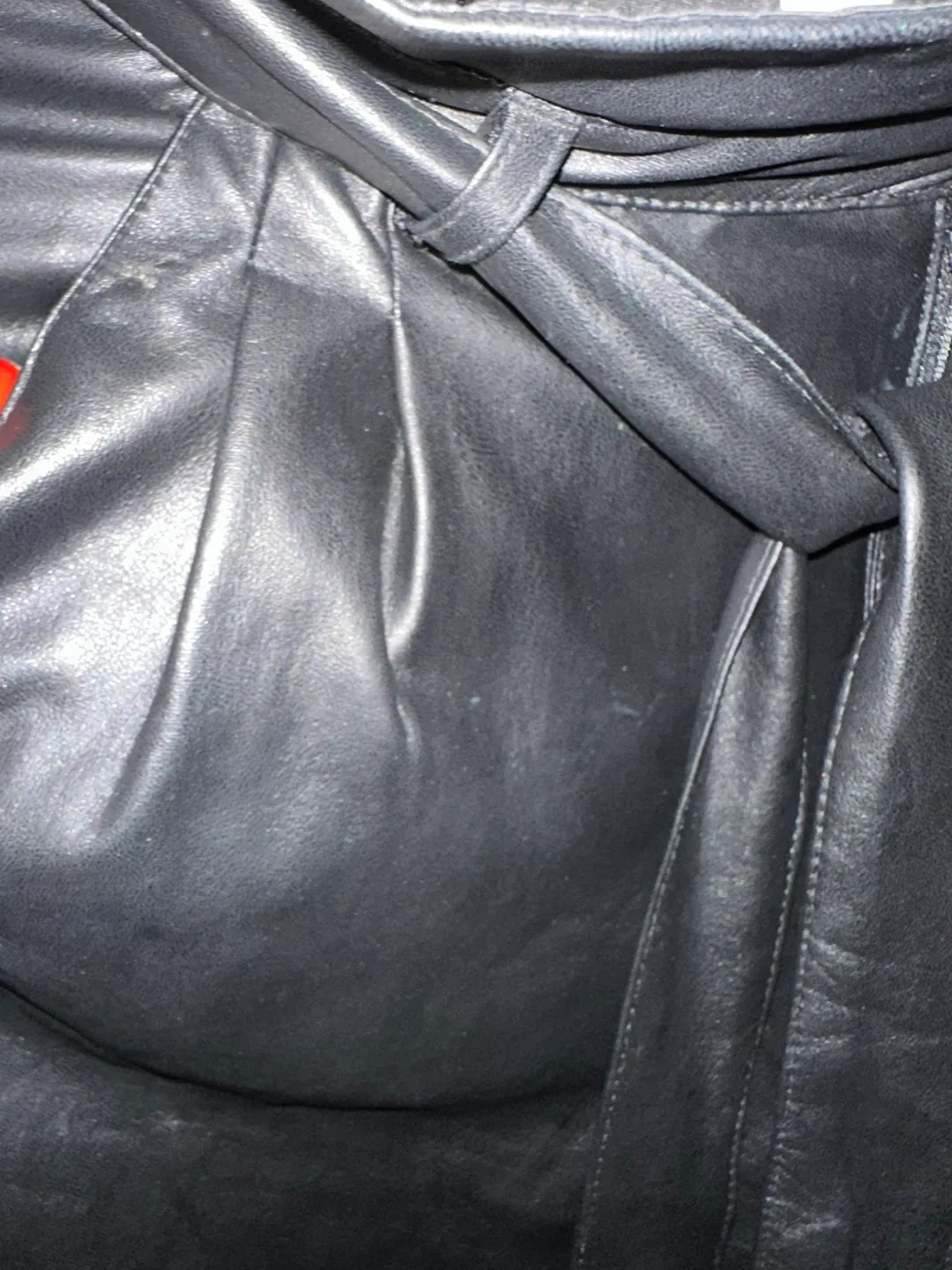 Joe Fresh Black Faux Leather Pants - Size 2 image indicator(3)