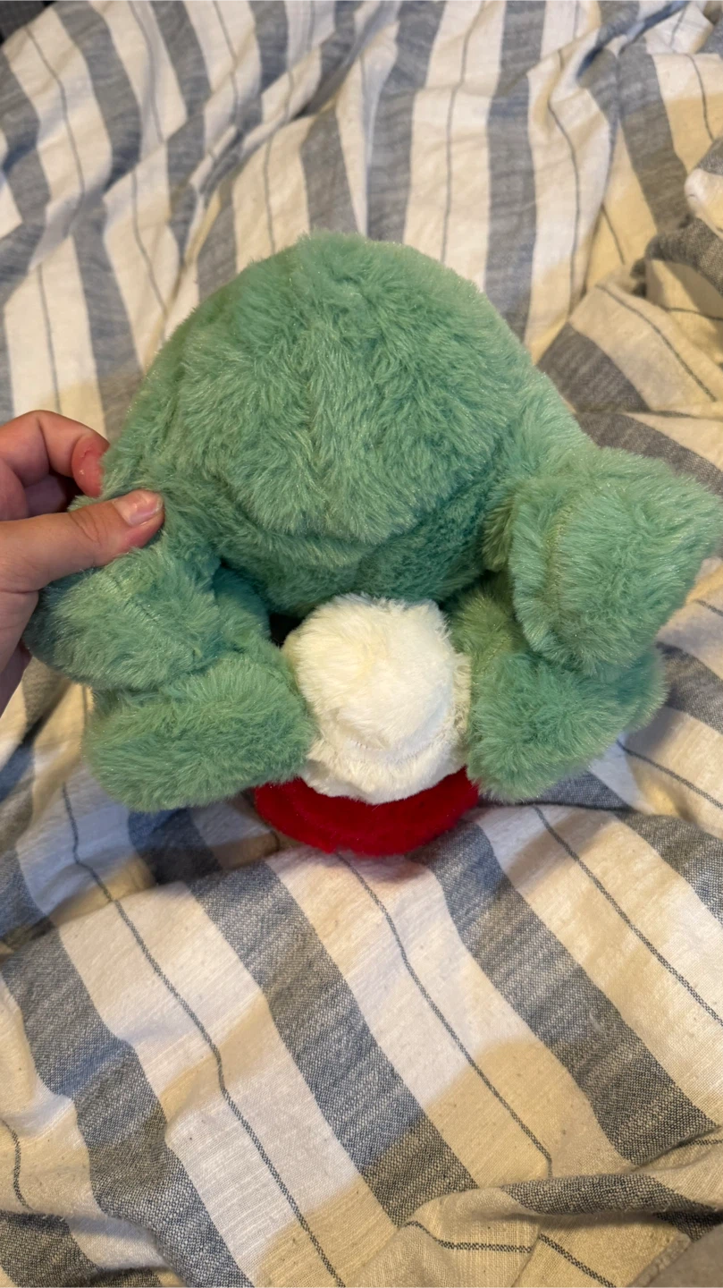 Green Frog Plush Heating Toy - photo 3