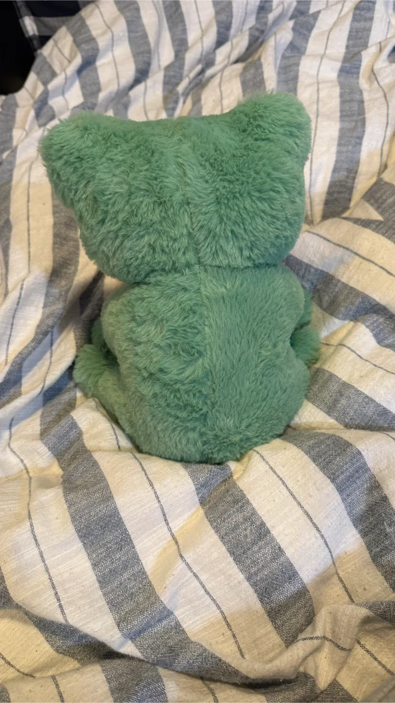 Green Frog Plush Heating Toy image indicator(2)