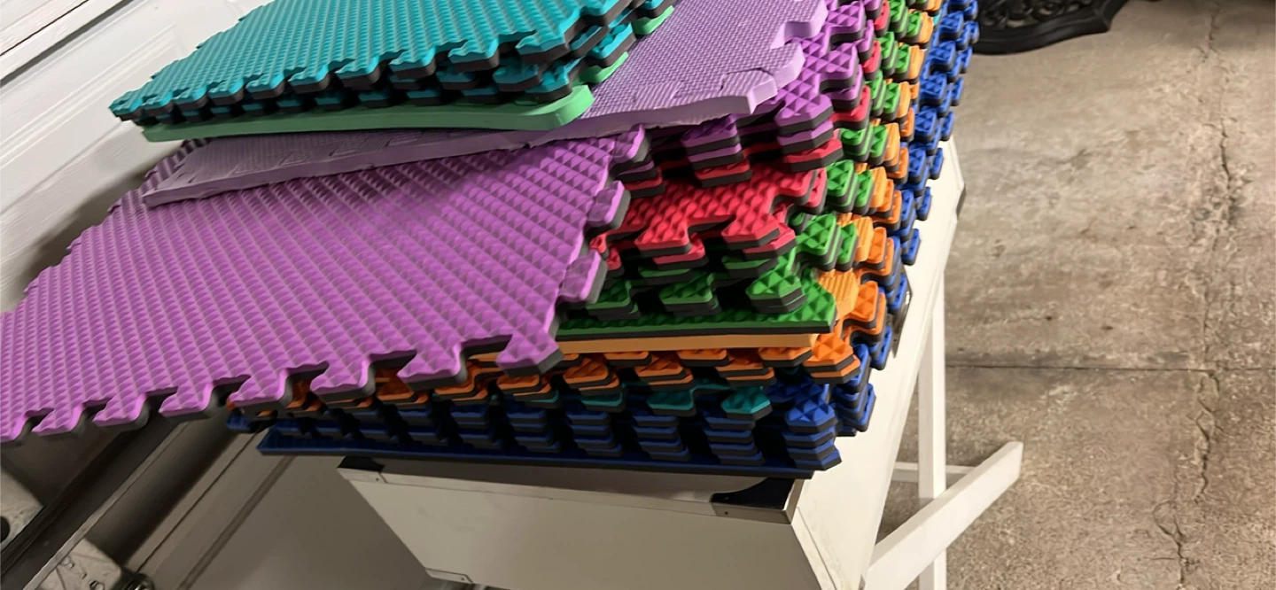 Colorful Interlocking Foam Play Mat Tiles - photo 2