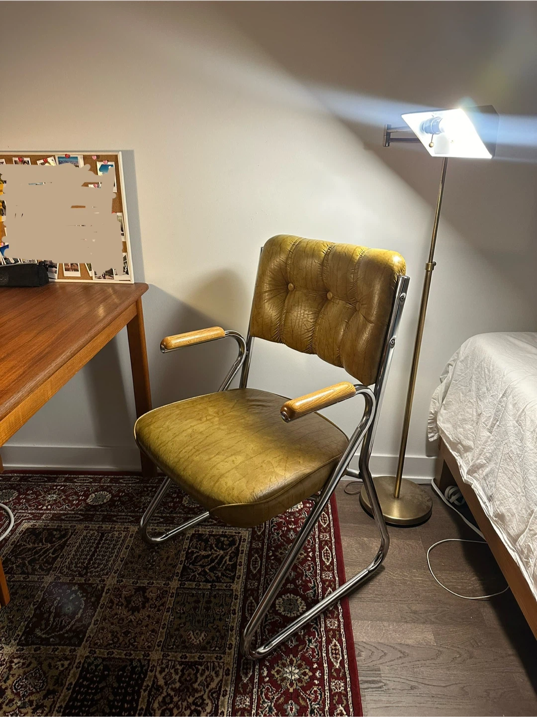 MCM Vintage Chrome Office Chair