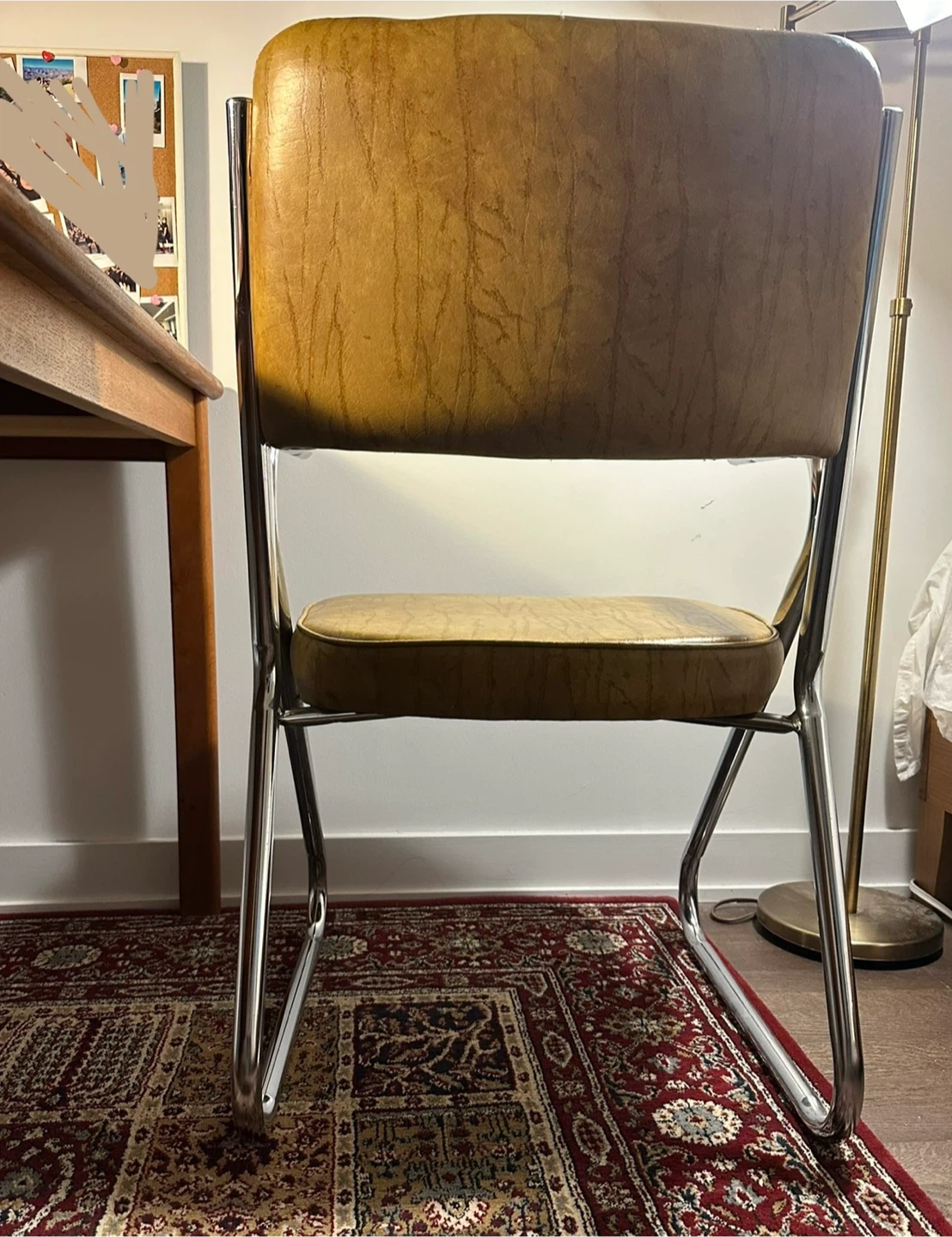 MCM Vintage Chrome Office Chair - photo 3