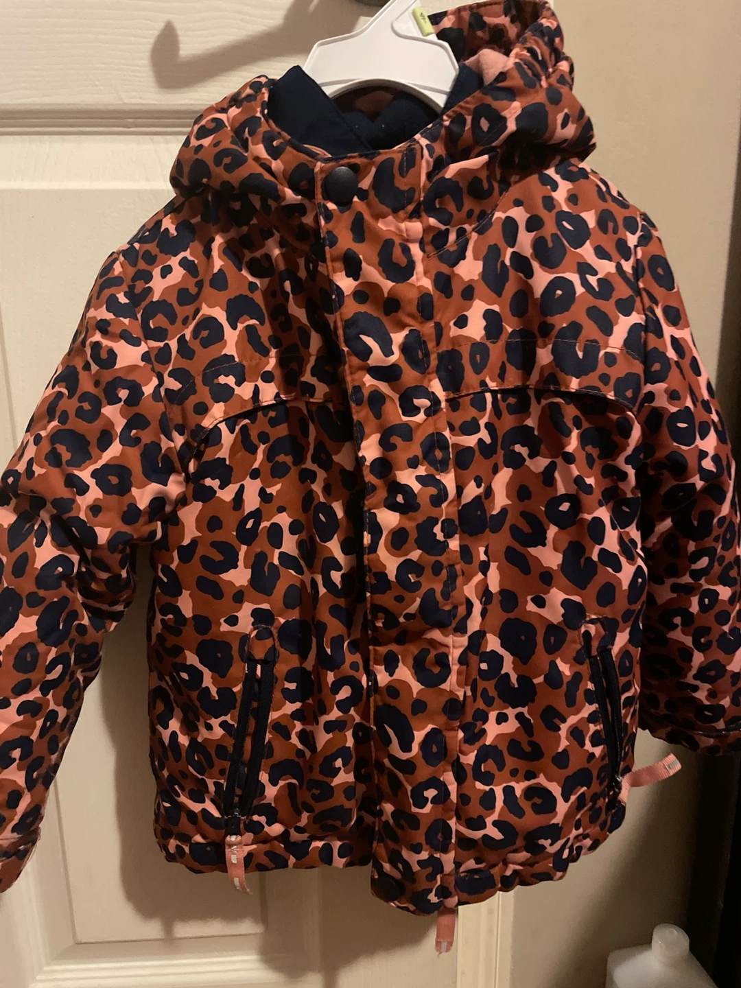 Cat & Jack Leopard Print Puffer Jacket - Size 3T