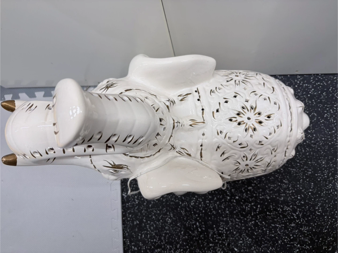 Vintage Porcelain White Elephant Decor - photo 3