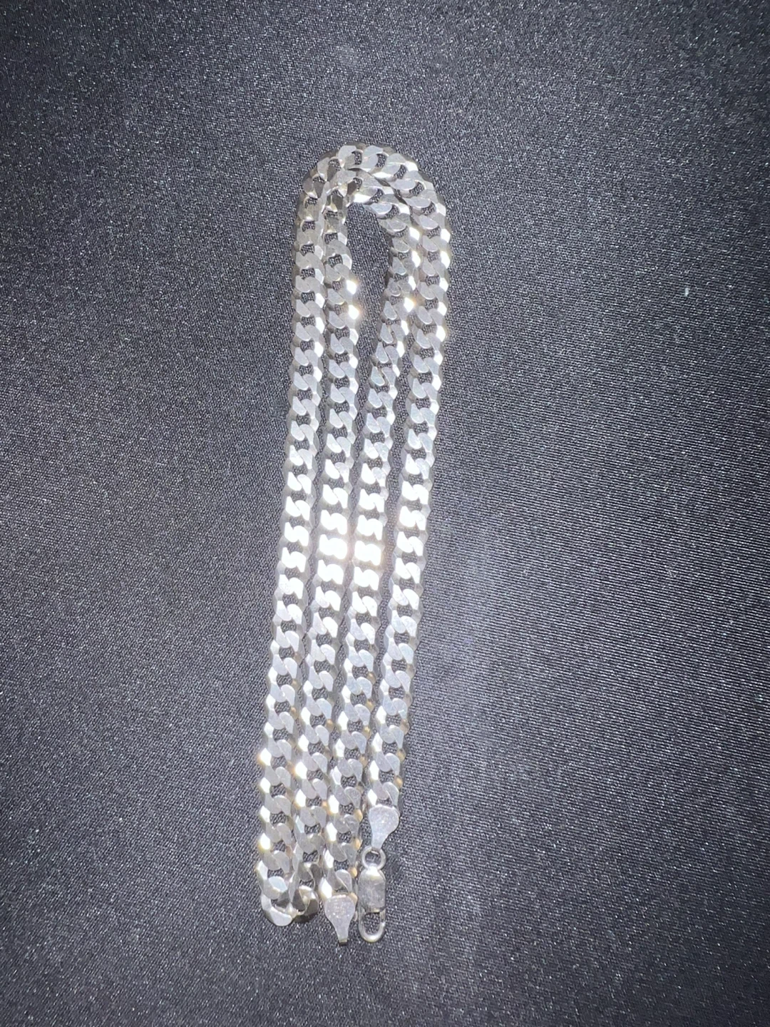 925 Silver Cuban Link Chain - photo 4