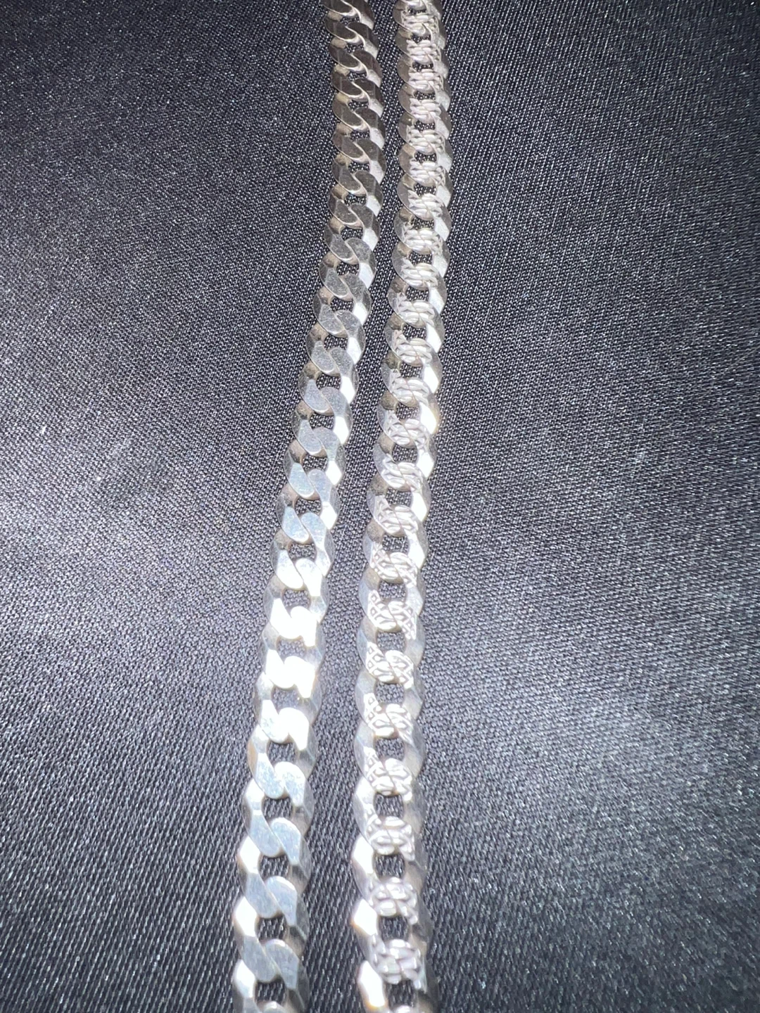 925 Silver Cuban Link Chain - photo 5
