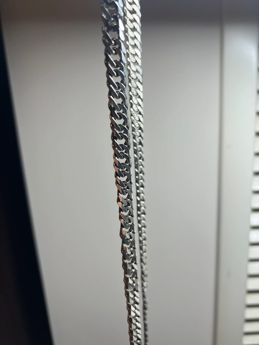 925 Silver Double Cuban Link Chain - photo 2