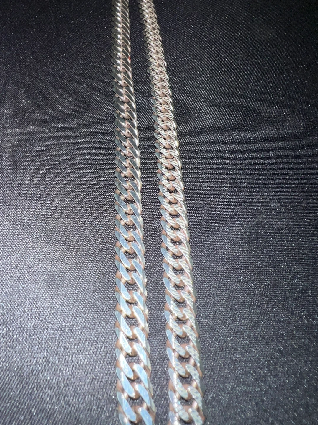 925 Silver Double Cuban Link Chain - photo 5