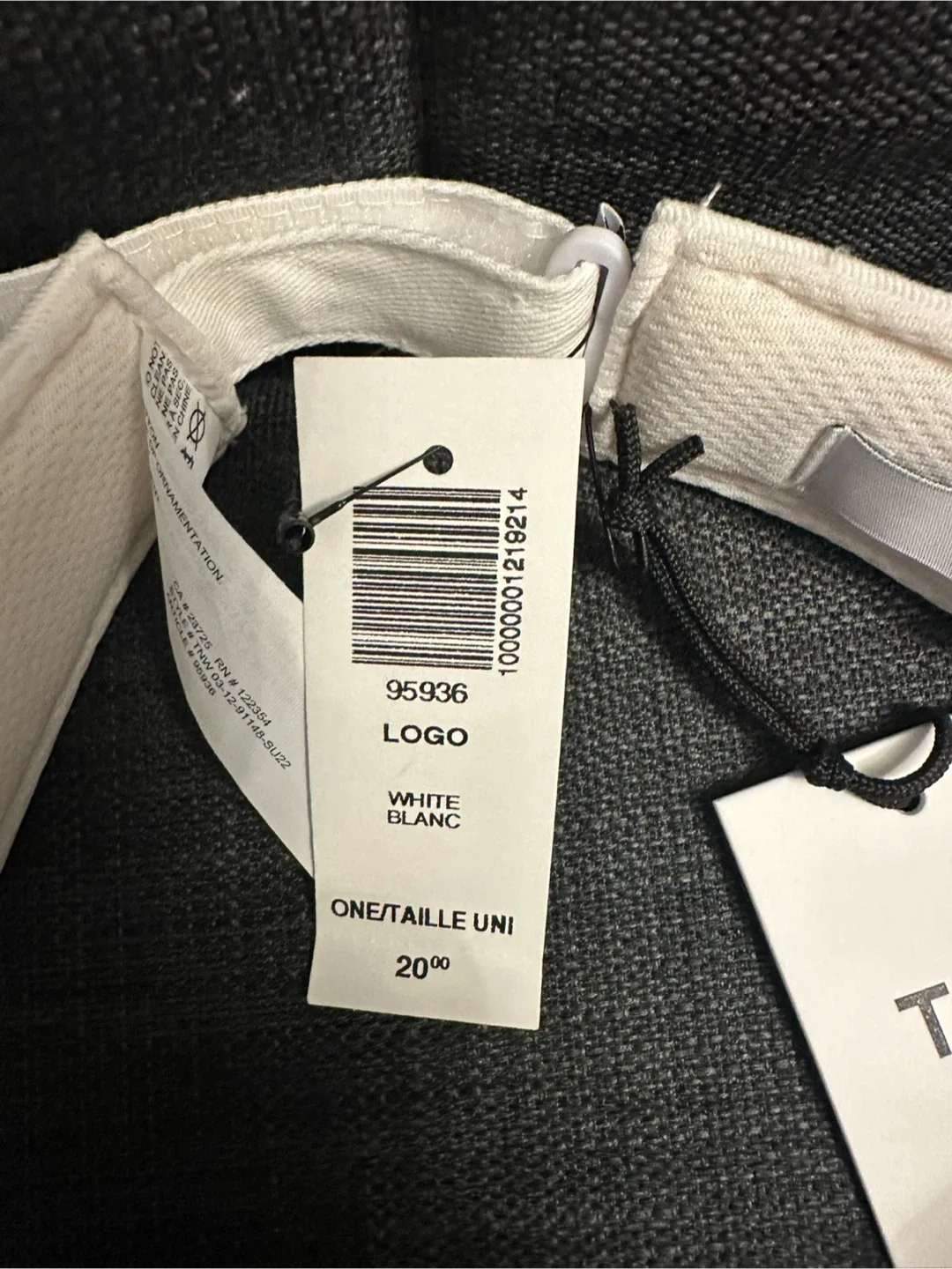 New TNA White Visor - One Size image indicator(2)