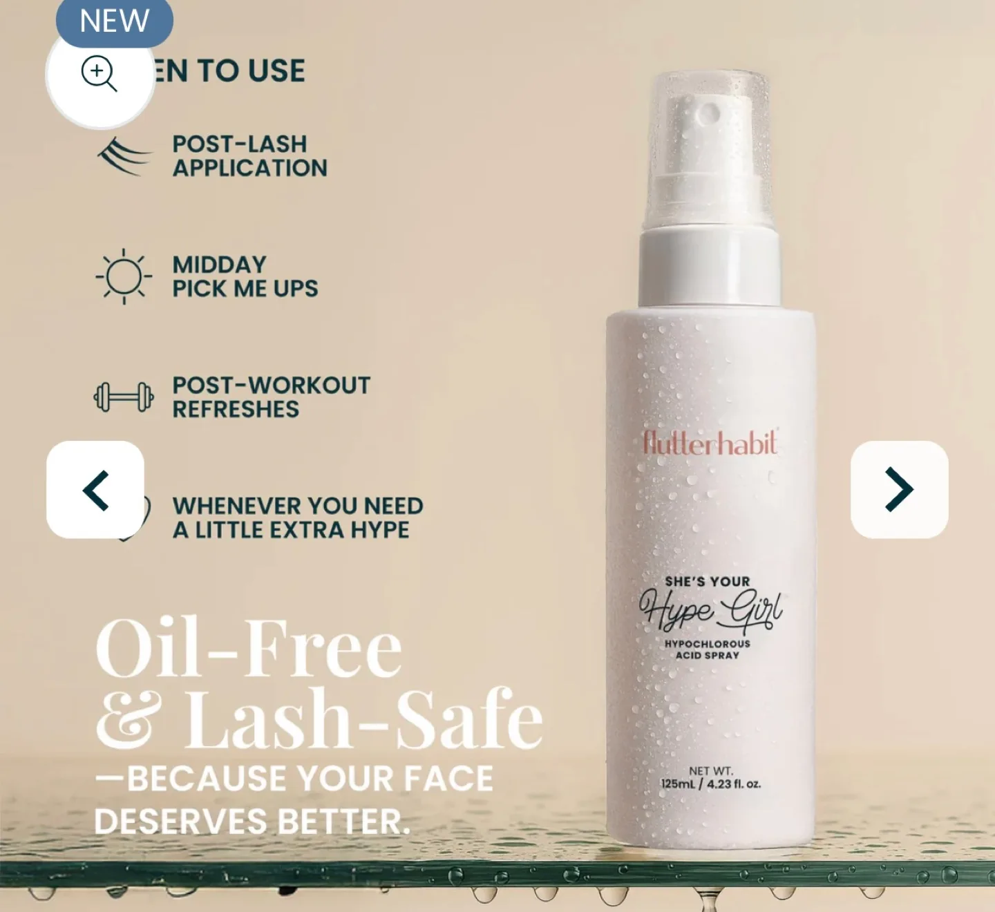 Flutterhabit Hype Girl Hypochlorous Acid Spray (New) image indicator(5)