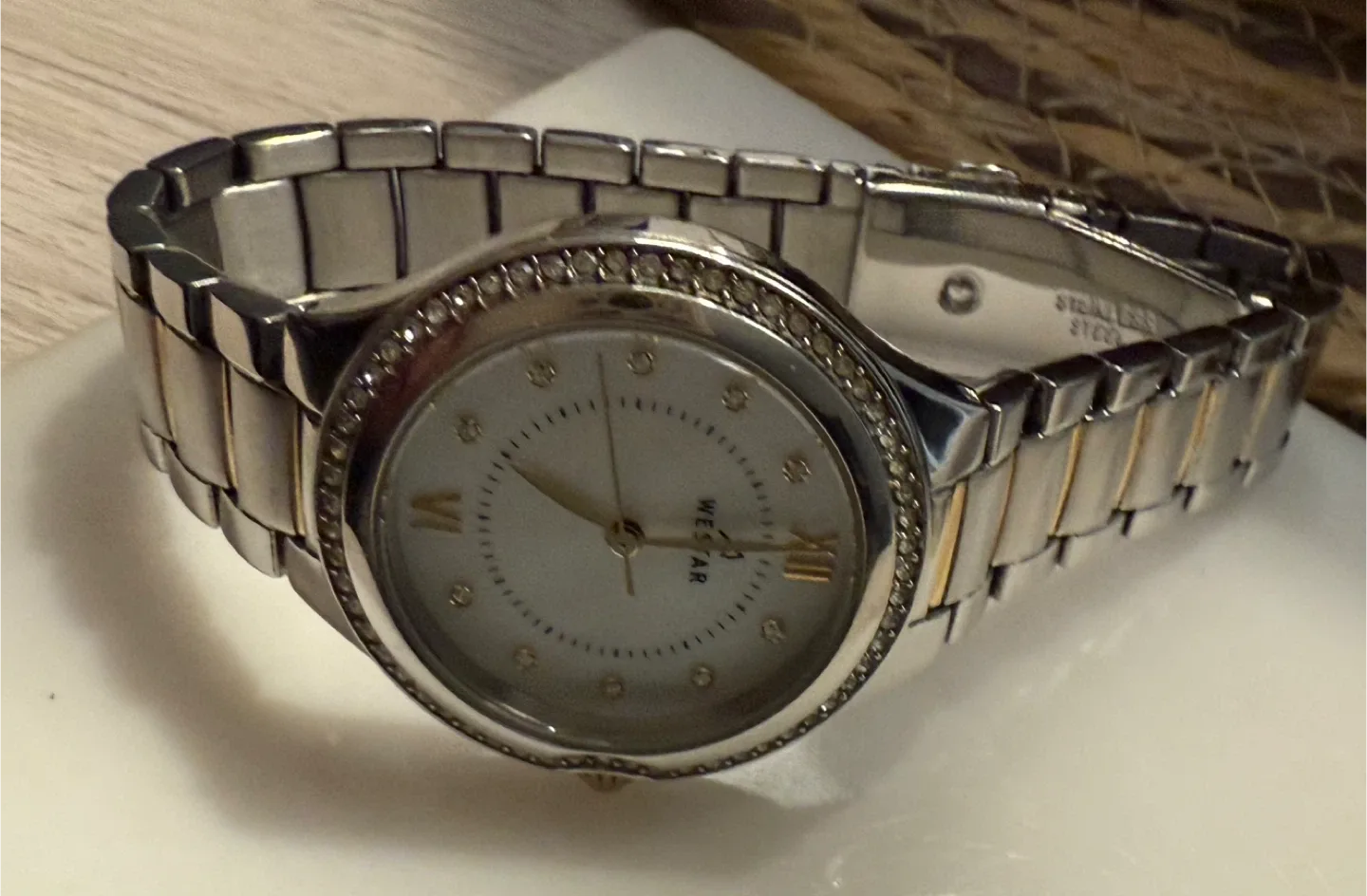 Westar Ladies' Two-Tone Dress Watch image indicator(5)