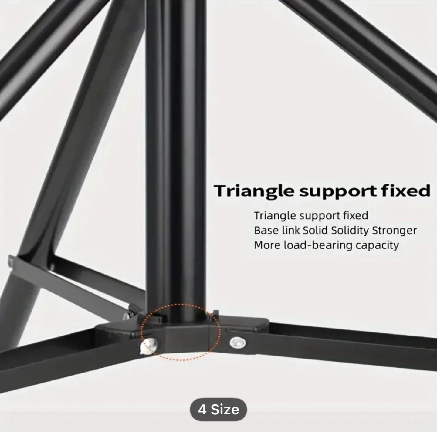 Adjustable Height Aluminum Tripod Stand with 360° Pan-Tilt, image indicator(4)