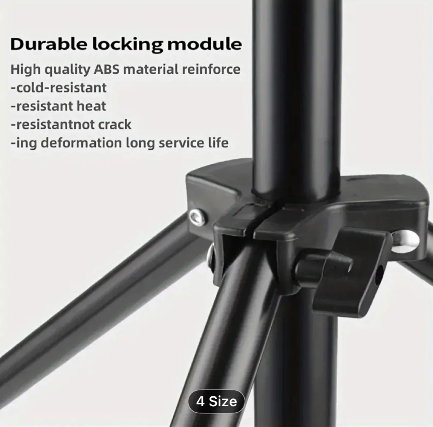 Adjustable Height Aluminum Tripod Stand with 360° Pan-Tilt, image indicator(3)
