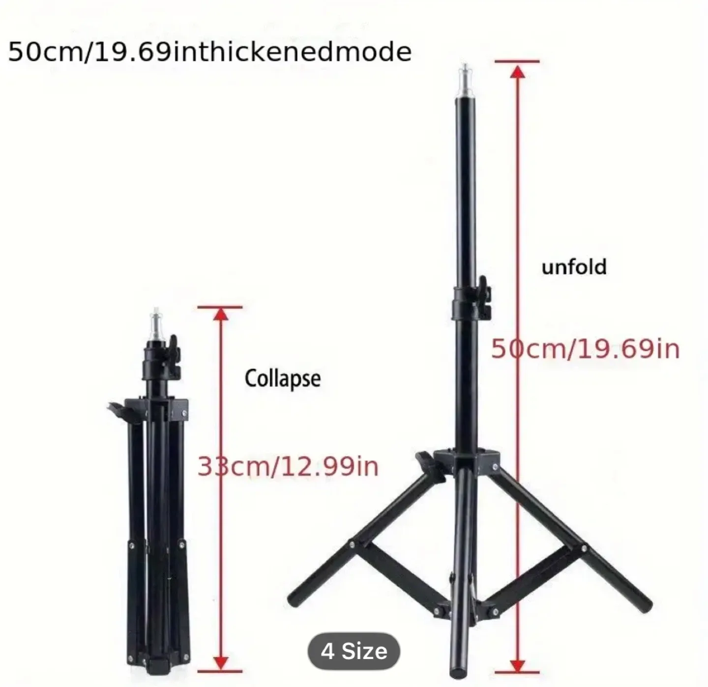 Adjustable Height Aluminum Tripod Stand with 360° Pan-Tilt, image indicator(5)