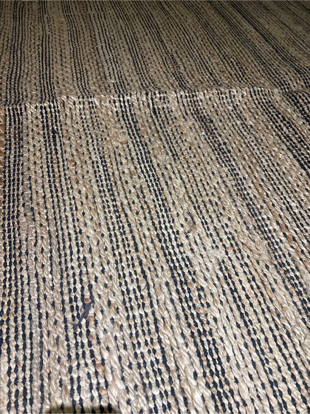 Jute Rug - Black 5ft x 7ft - photo 2
