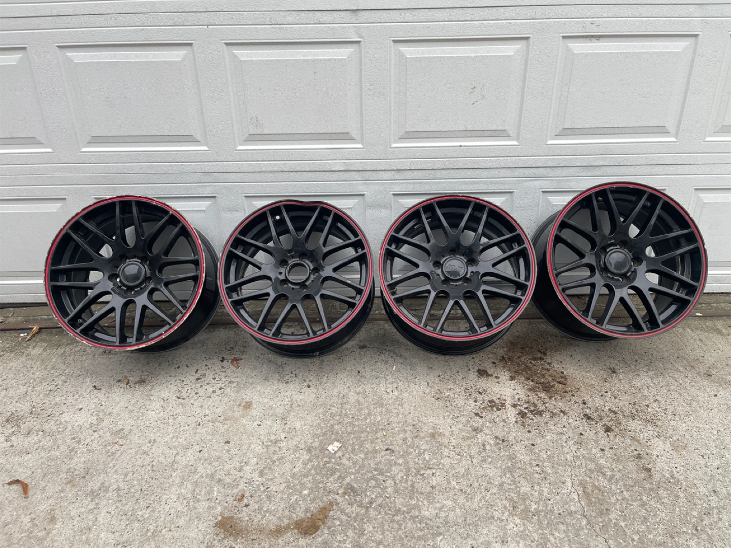 Set of 4 Black Rims - 20 inch