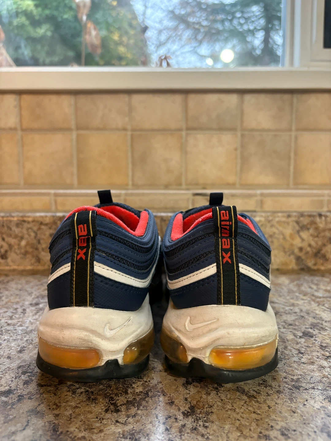 Nike Air Max 97 Navy/Red Sneakers - photo 2