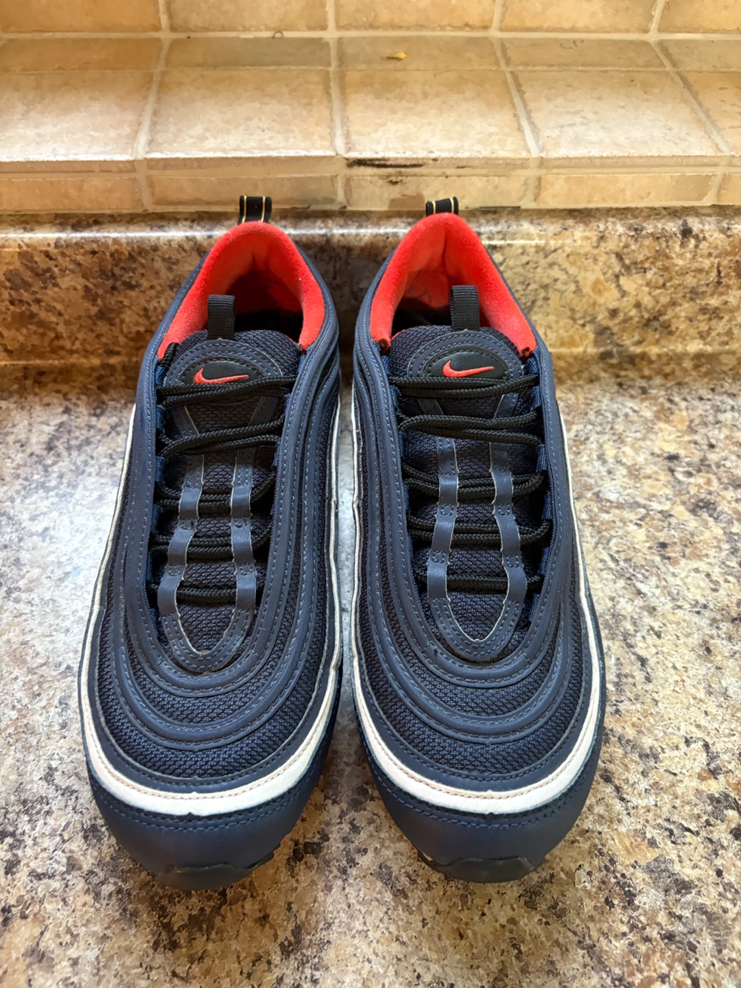 Nike Air Max 97 Navy/Red Sneakers - photo 4