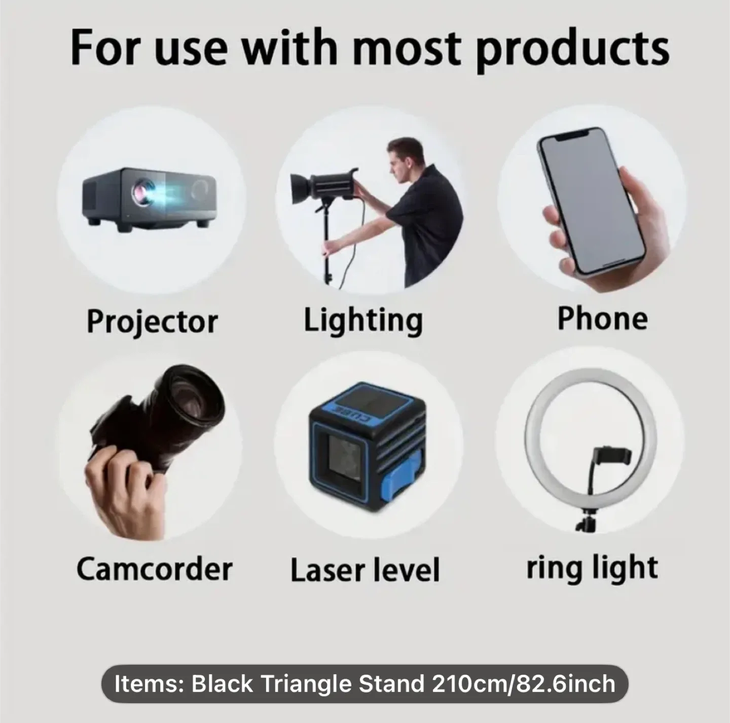 82.68inch Lightweight Mobile Phone Tripod image indicator(5)