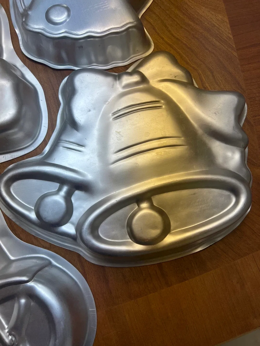 Vintage Wilton Cake Pans - Santa, Motorcycle, Bell, Clown image indicator(2)