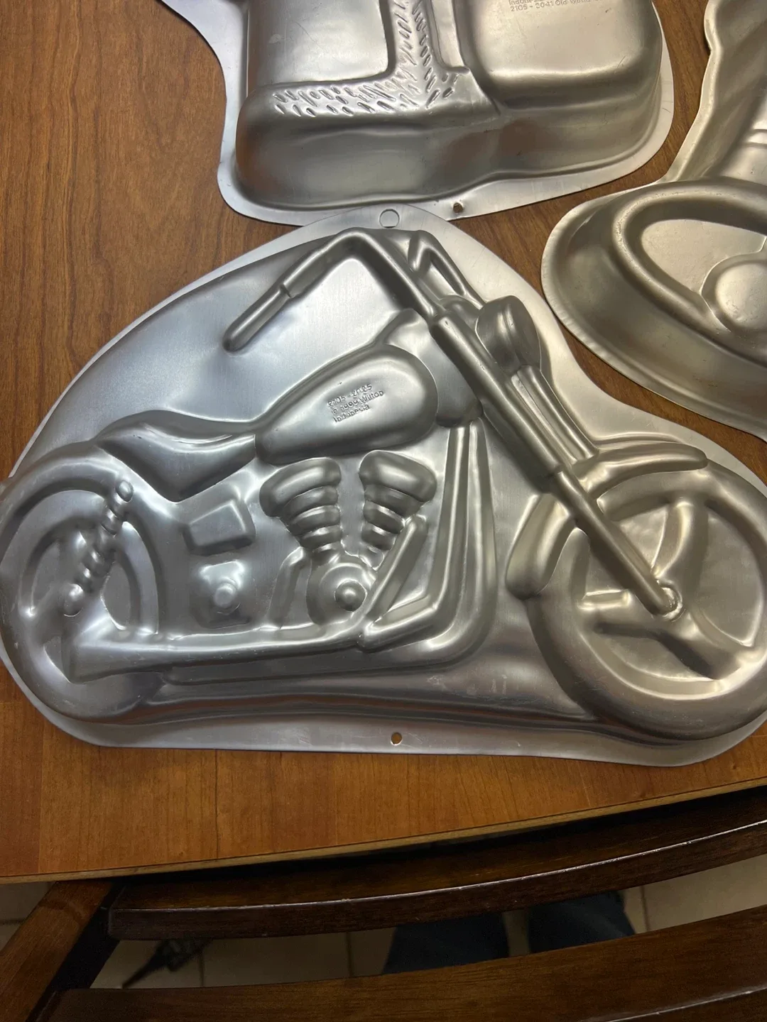 Vintage Wilton Cake Pans - Santa, Motorcycle, Bell, Clown image indicator(3)