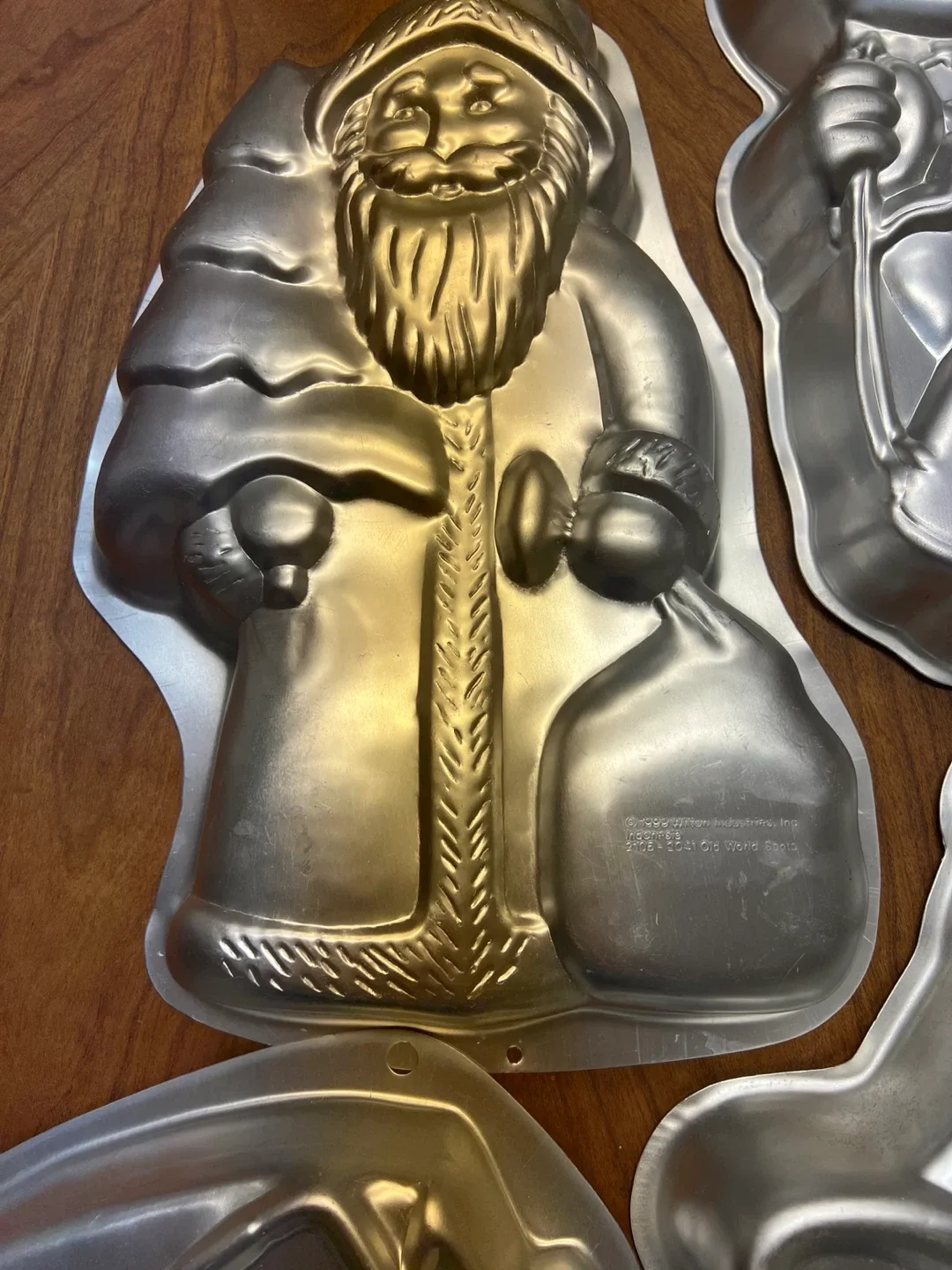 Vintage Wilton Cake Pans - Santa, Motorcycle, Bell, Clown image indicator(4)