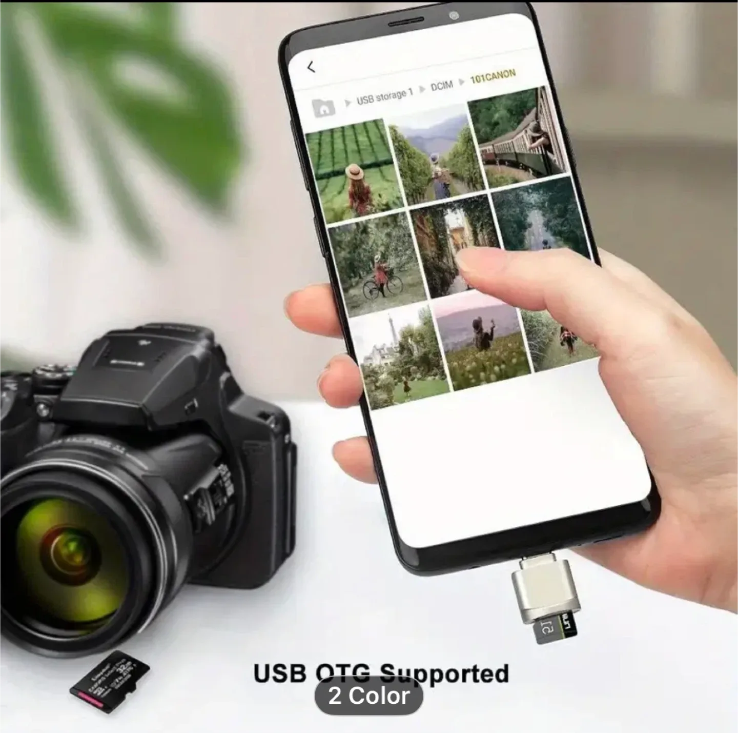 USB C Metal Micro/SD Card Reader - High-Speed Portable Plug image indicator(3)