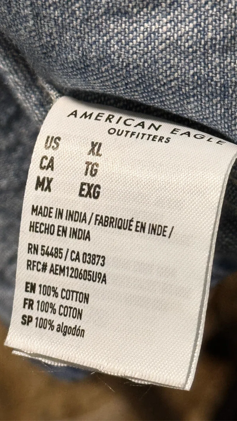 American Eagle Denim Shirt - Men’s XL image indicator(4)