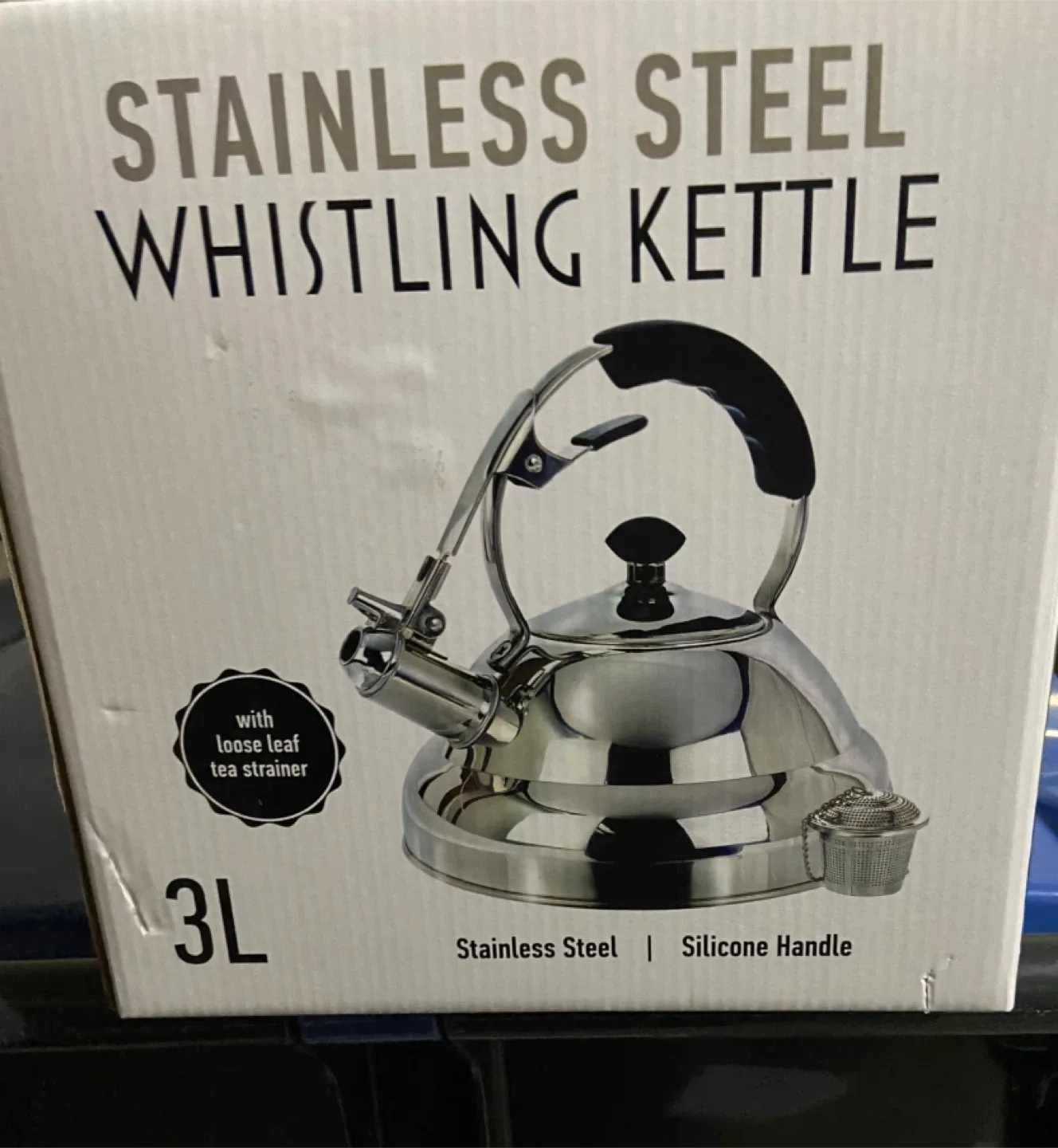Stainless Steel Whistling Kettle 3L - NEW