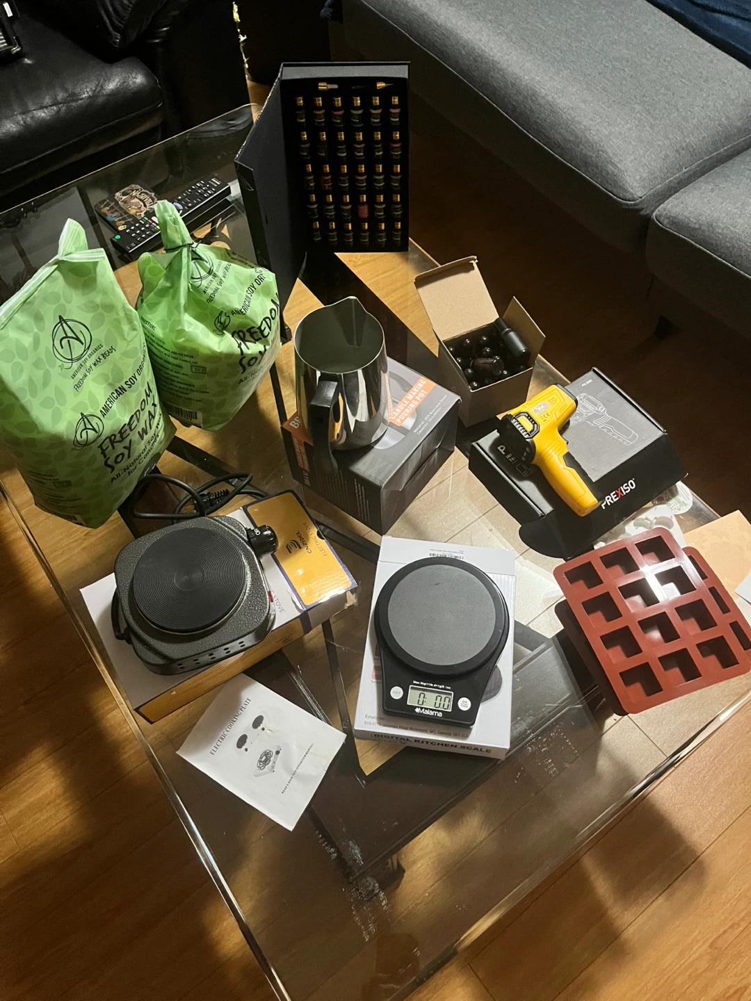 PENDING PICK UP…….Candle Making Supplies - Soy Wax, Molds, Scale