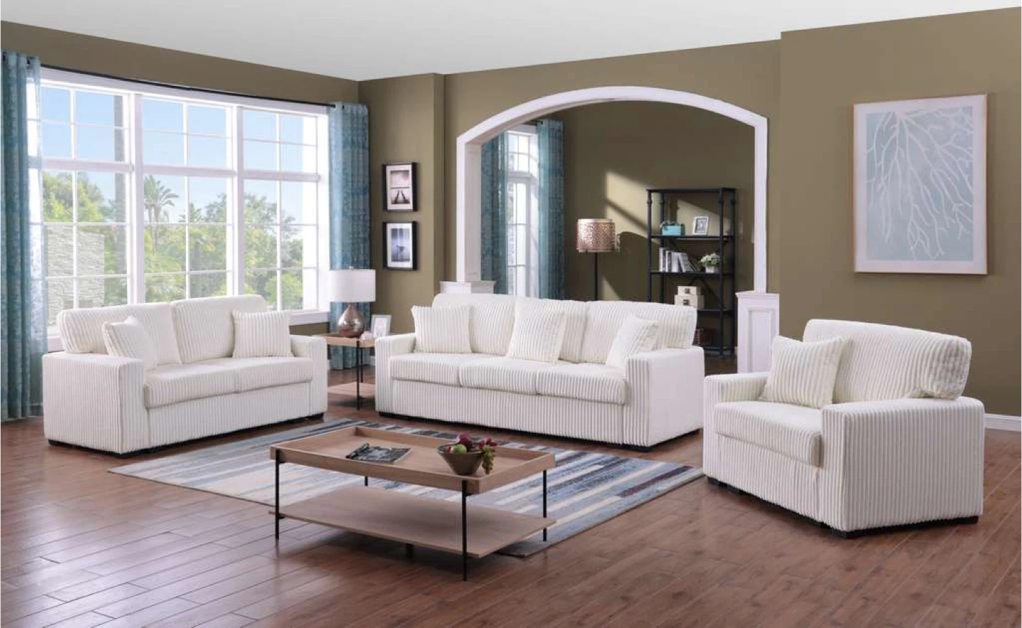 Brand new sofa and love seat in stock
