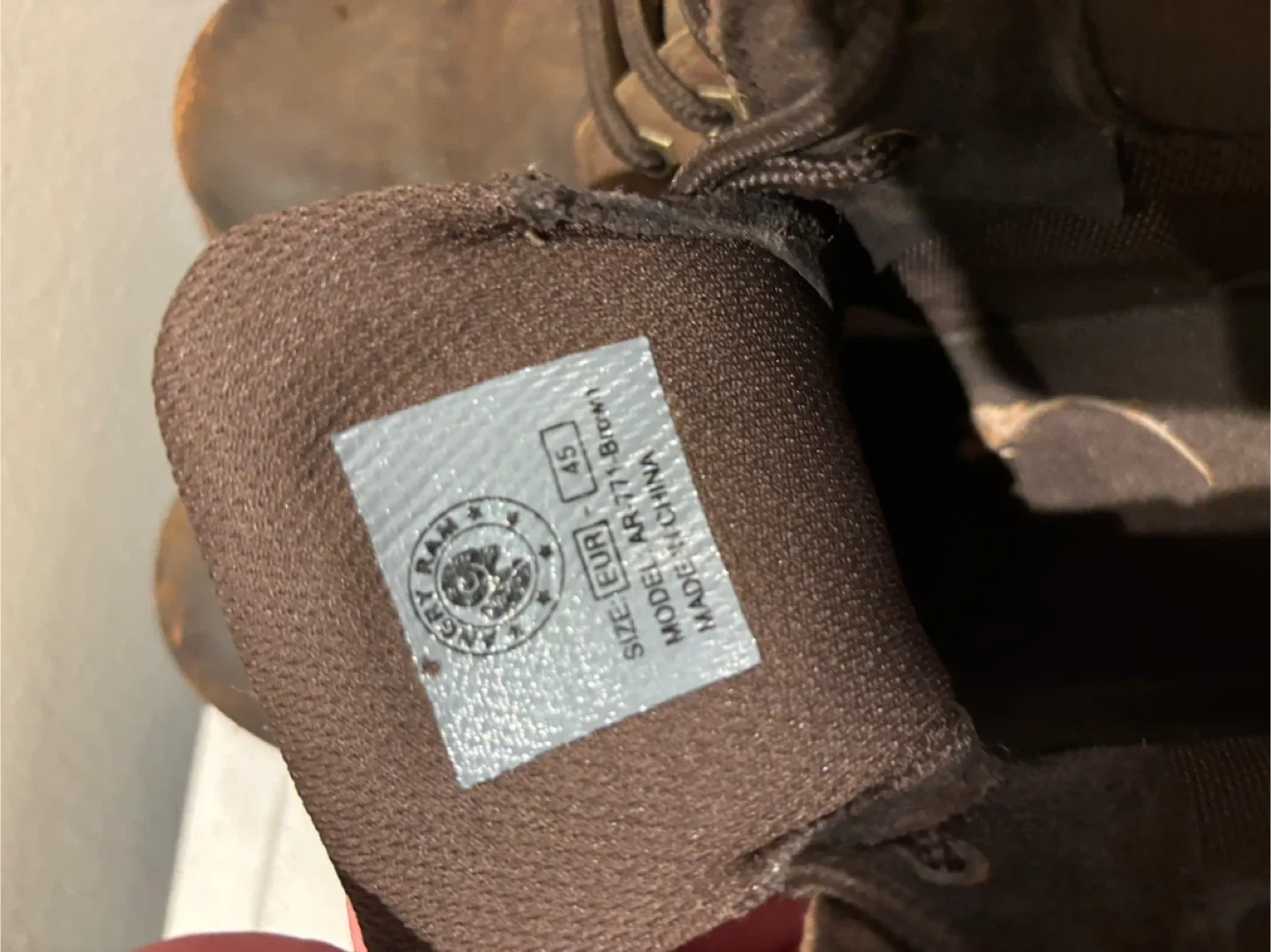 Angry Han Brown Leather Work Boots image indicator(6)