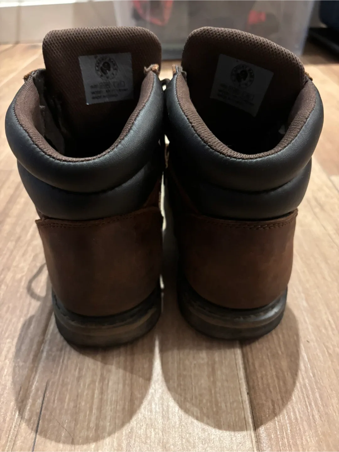 Angry Han Brown Leather Work Boots image indicator(5)