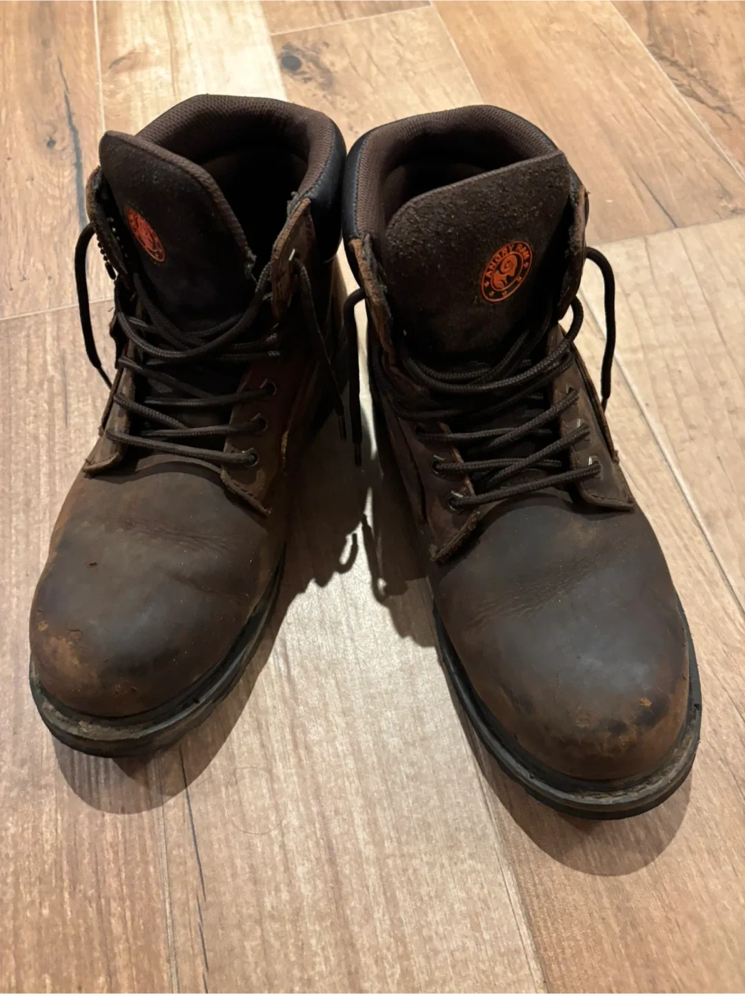Angry Han Brown Leather Work Boots image indicator(4)