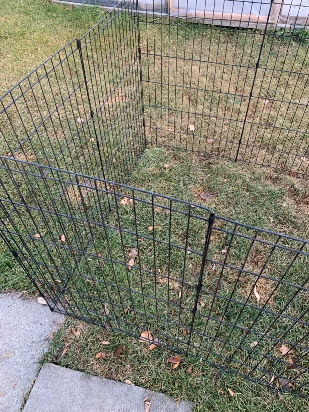 Black Metal Pet Playpen - 4' x 4' x 3' image indicator(4)