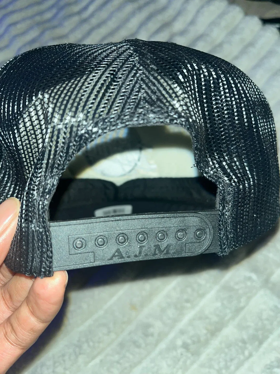 The Abrams Black Trucker Hat image indicator(6)