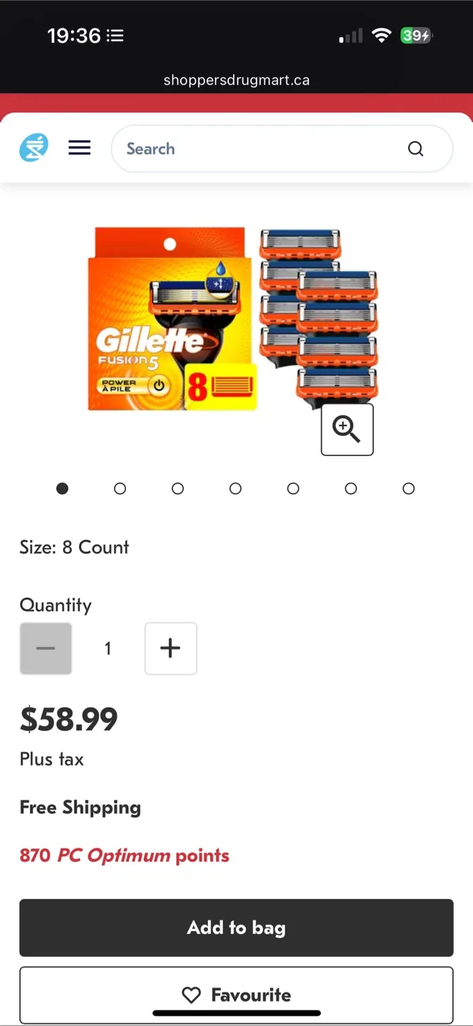 *New* Gillette Fusion5 ProGlide Razor Cartridges image indicator(3)