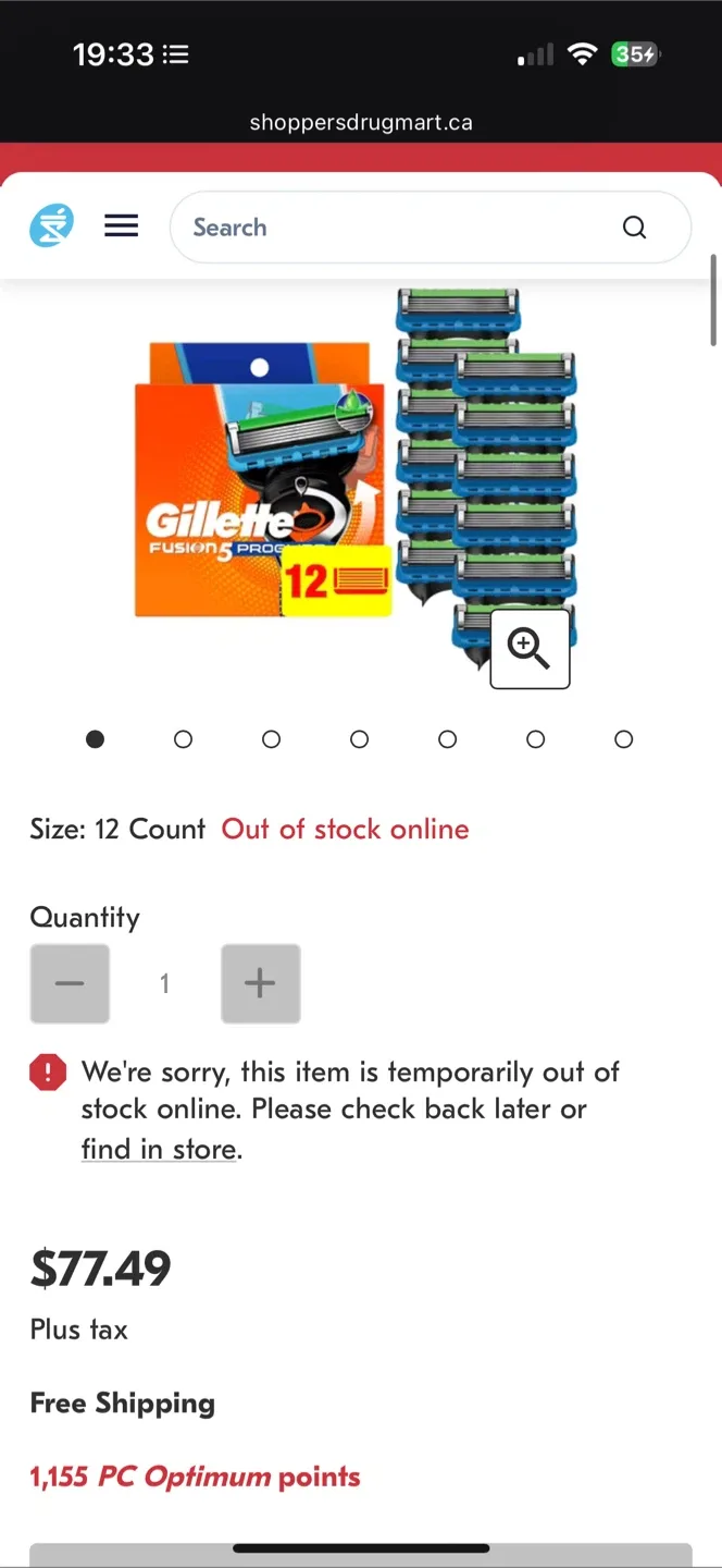 *New* Gillette Fusion5 ProGlide Razor Cartridges image indicator(2)