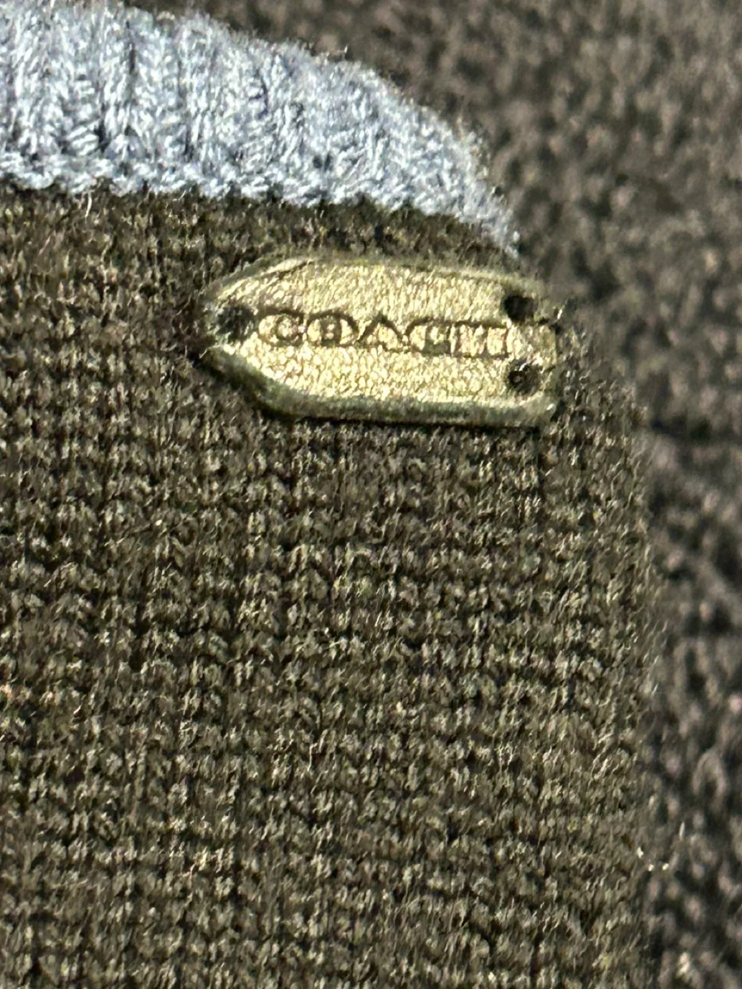 Coach Gloves - Black with Blue Trim image indicator(3)