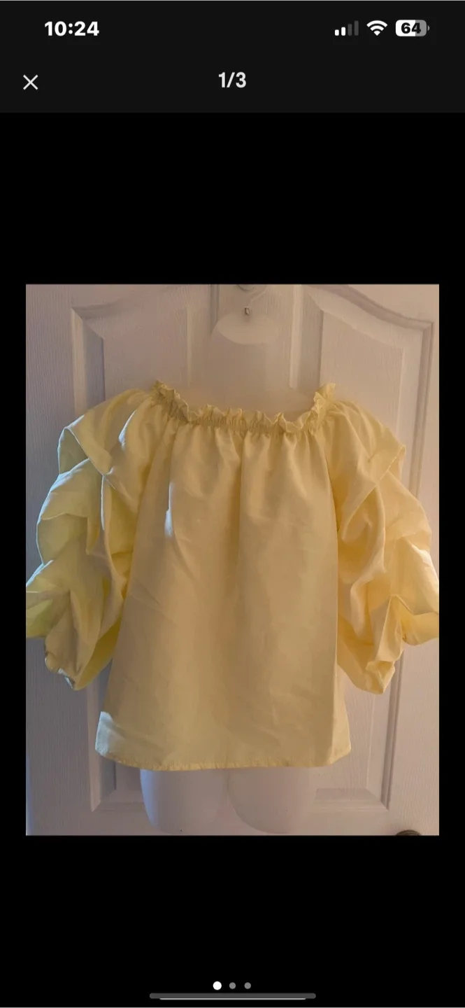 Revamped Premium Collection Yellow Blouse - Size S