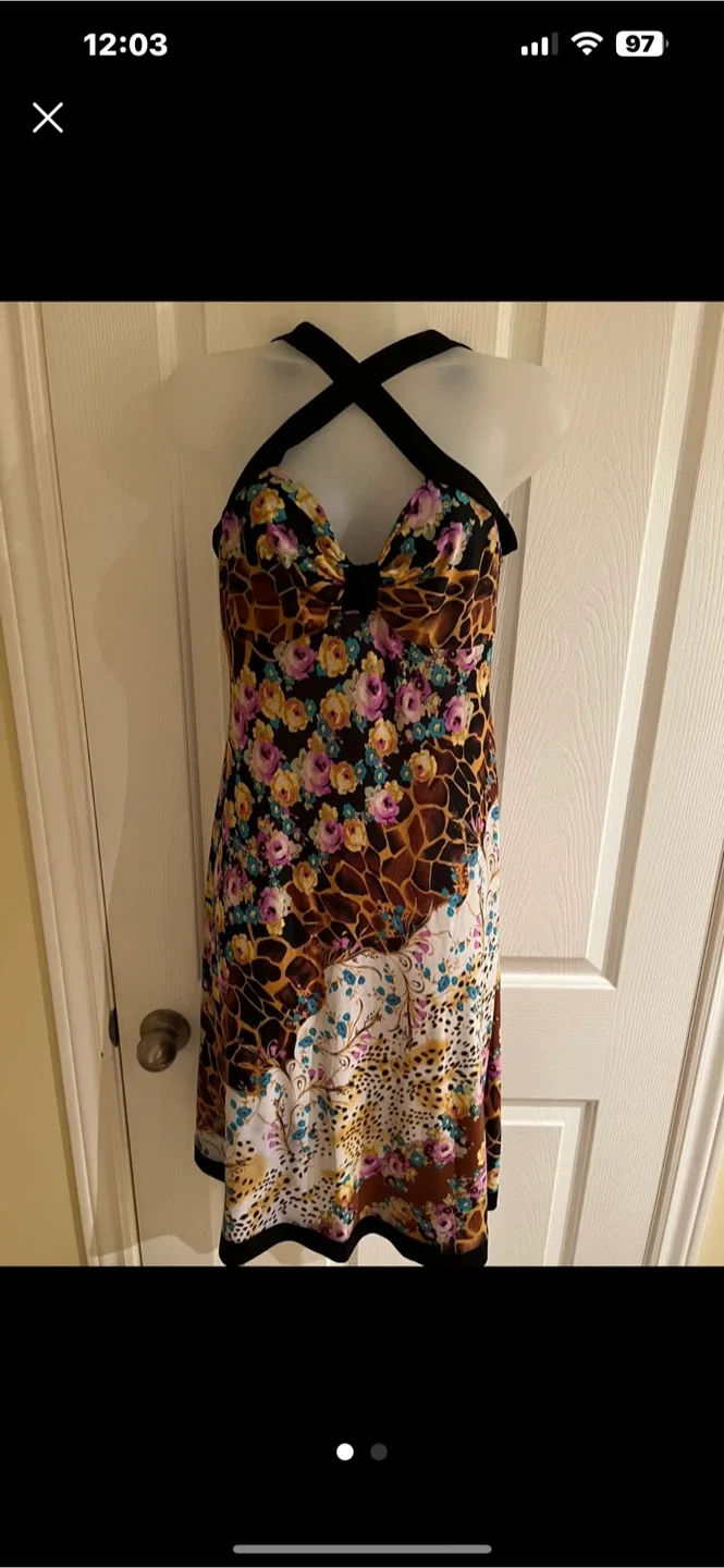 Floral & Animal Print Dress
